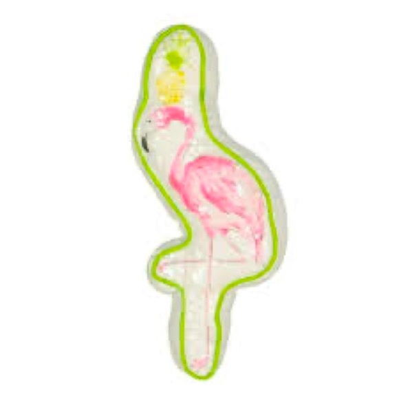 Waverly Sequined Flamingo Pillow! So Fun - Picture 2 of 3